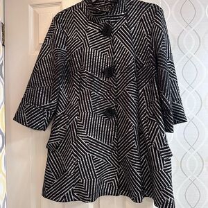 Black and White Geometric Women's jacket LTX sportswear size medium